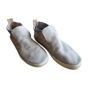 Suede Bootie Size 9 1/2 Bone / Sand Dolce Vita Neutral Leather Slip On